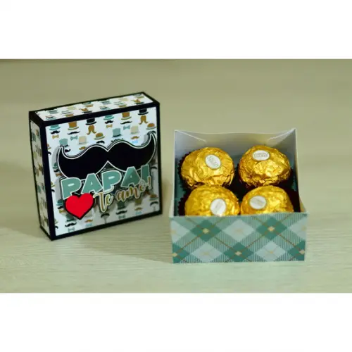 Arquivo de corte Caixa 4 Doces Dia dos Pais COD:. 880