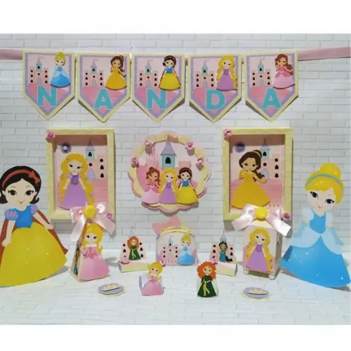 Arquivo corte Kit Só um Bolinho Princesas COD.:846