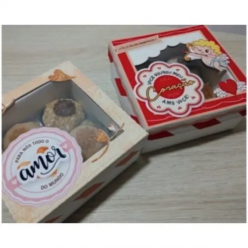 Arquivo de corte Caixa Dia dos Namorados 4 doces COD:. 799