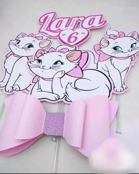 Arquivo de corte Topo de Bolo Gatinha Marie STUDIO COD:. 700