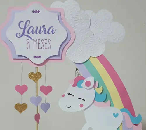 Arquivo de corte Topo de Bolo Unicornio CAMADAS STUDIO #665