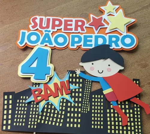 Arquivo de corte Topo de Bolo Super Man CAMADAS STUDIO #664