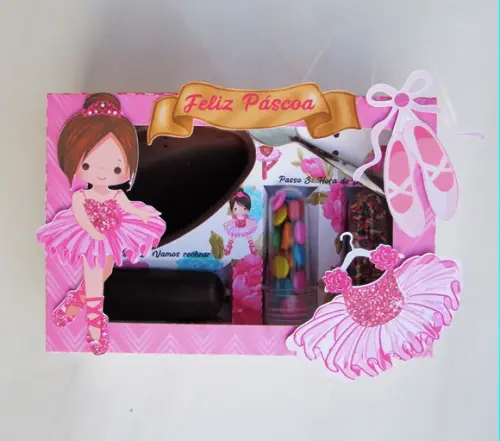 Arquivo de corte Caixa Mini Confeiteiro Bailarina COD.: 594