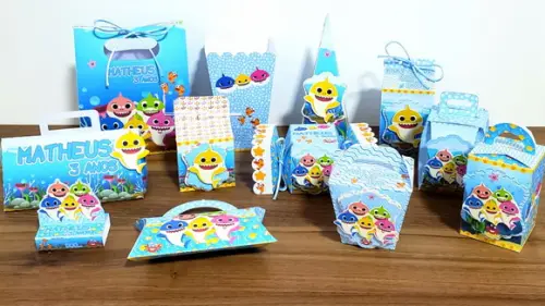 Arquivo de Corte Baby Shark Studio, pdf Cod.:408
