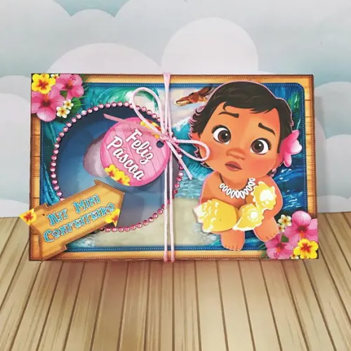 Arquivo de corte Caixa Mini Confeiteiro Moana COD.: 226