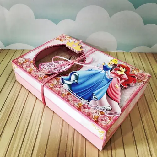 Arquivo de corte Caixa Mini Confeiteiro Princesas COD.: 224