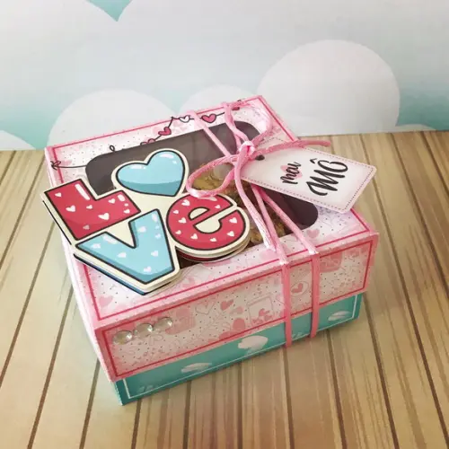 Arquivo de corte Caixa Dia dos Namorados 4 doces COD:. 812