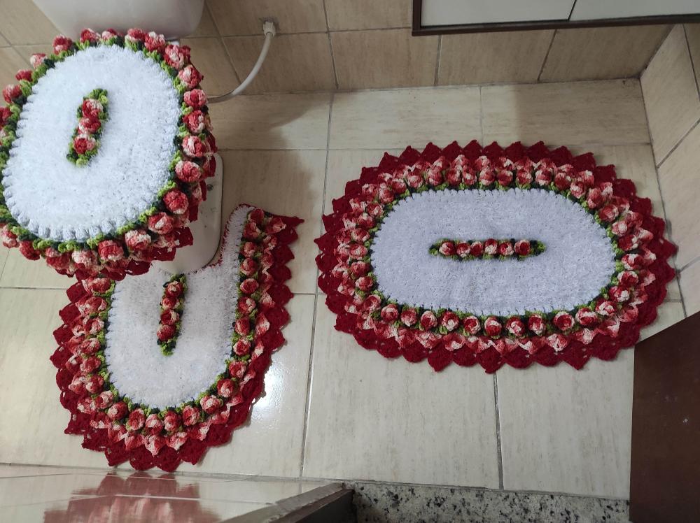 jogo de banheiro croche