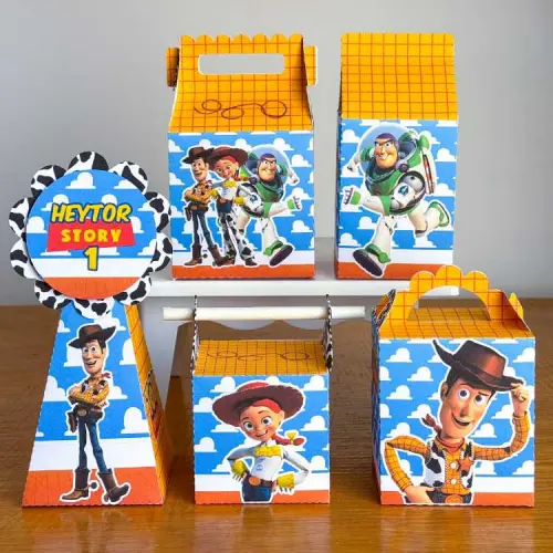 Kit 10 Caixinhas Personalizadas Toy Story PEGUE E MONTE (LEIA A DESCRIÇÃO)