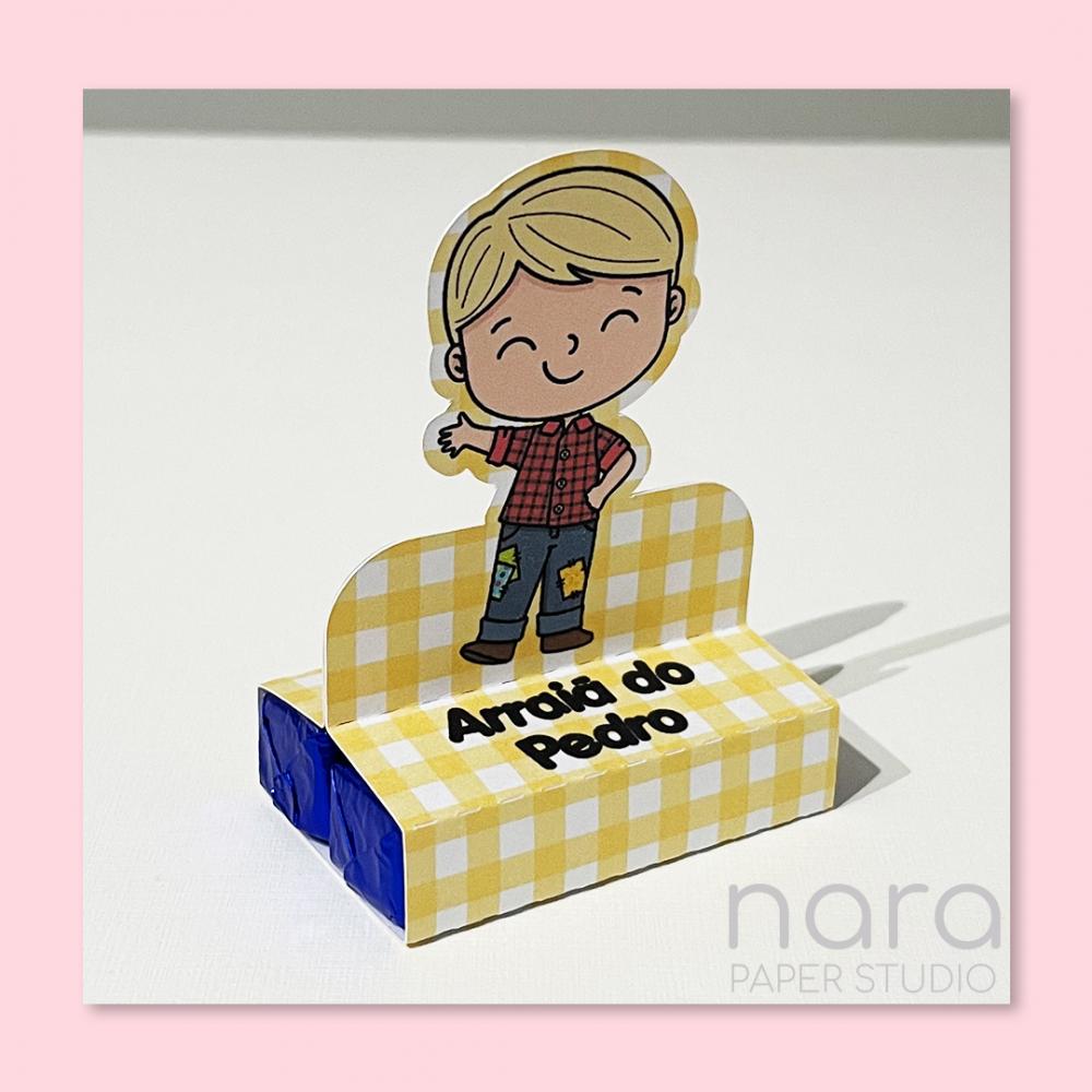 Porta Bis Duplo Festa Junina Menino Arraiá Personalizado