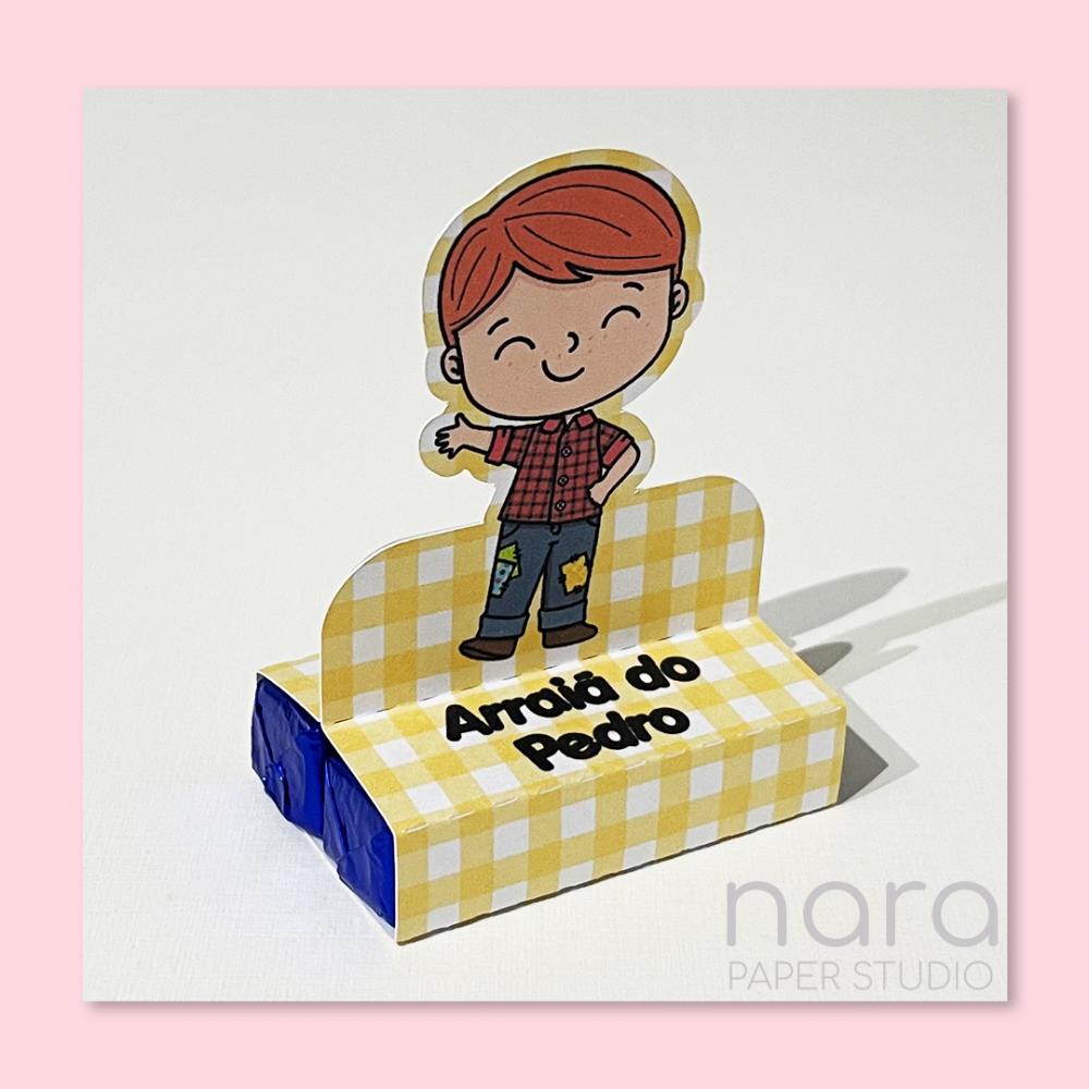 Porta Bis Duplo Festa Junina Menino Arraiá Personalizado