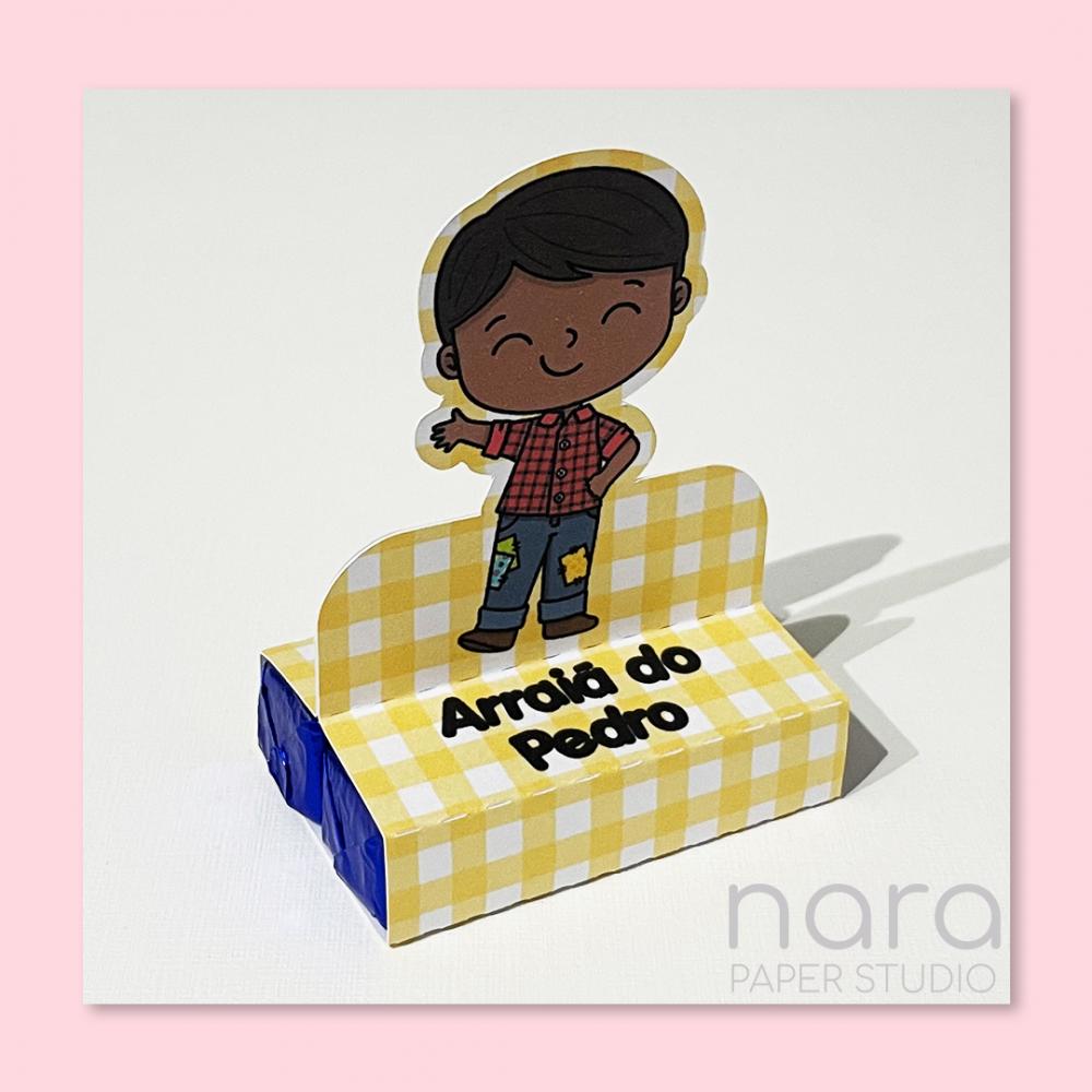 Porta Bis Duplo Festa Junina Menino Arraiá Personalizado