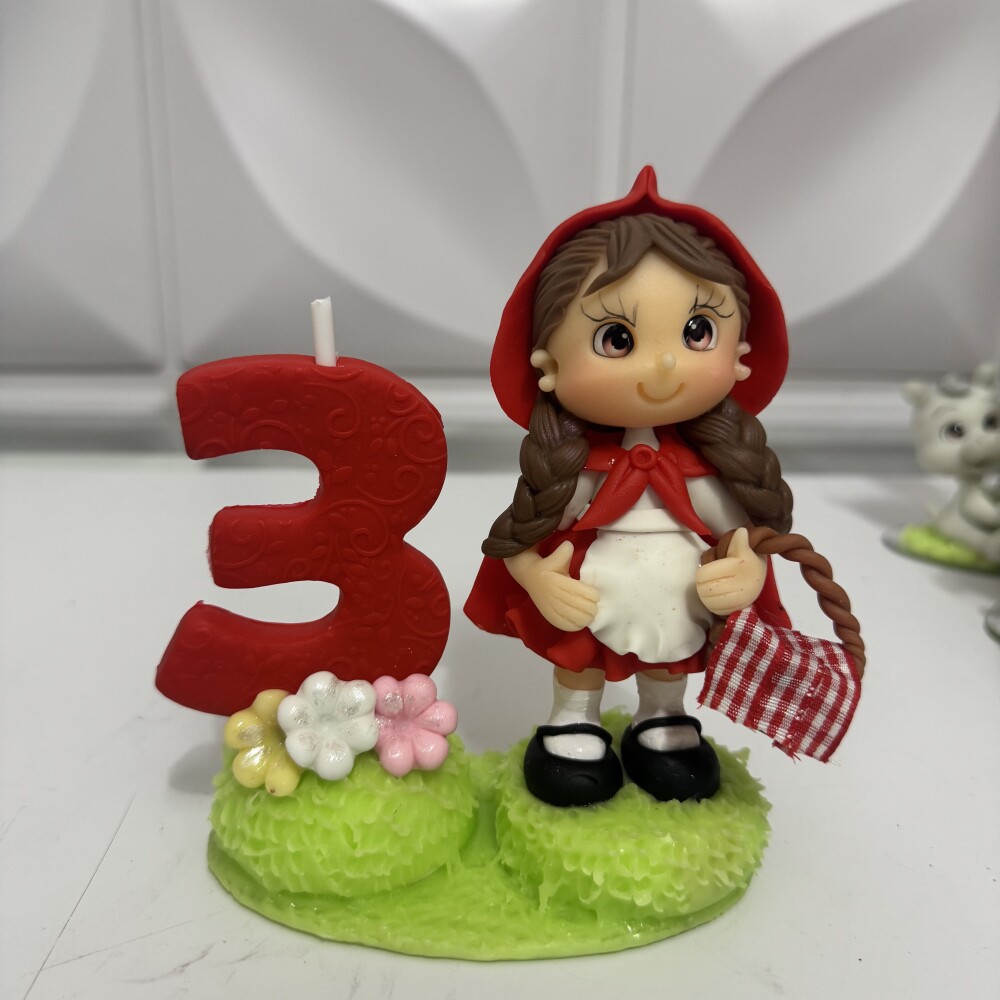 Topo de bolo aniversário Chapeuzinho Vermelho