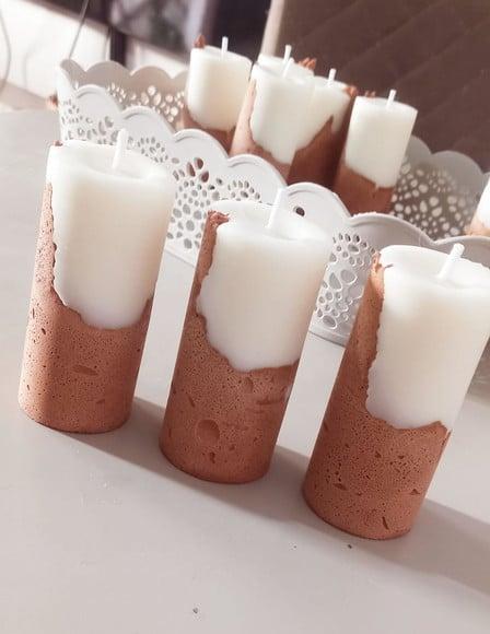 Vela Base Concreto Lembrancinha