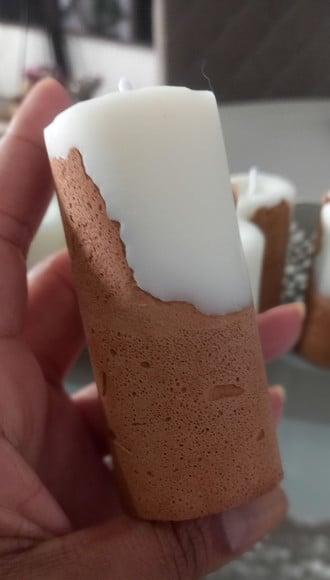 Vela Base Concreto Lembrancinha