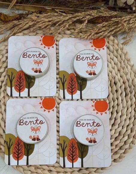 Vela na Latinha com Card Personalizado.