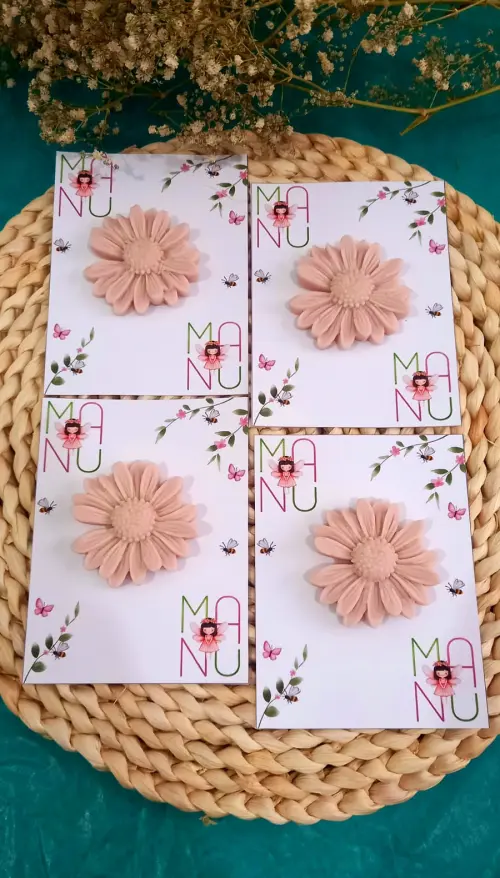 Vela Margarida no Cartão Lembrancinha