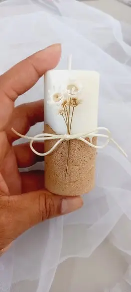 Vela Base Concreto Lembrancinha