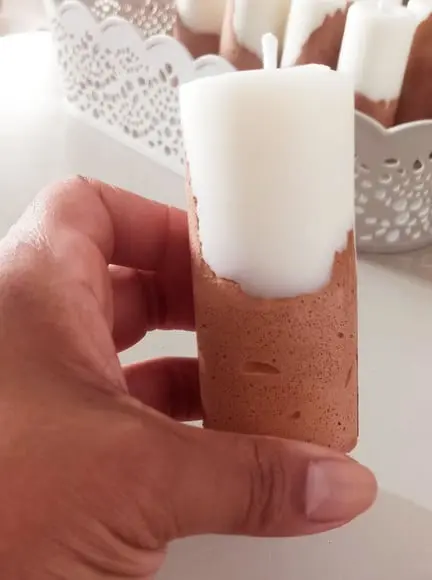 Vela Base Concreto Lembrancinha
