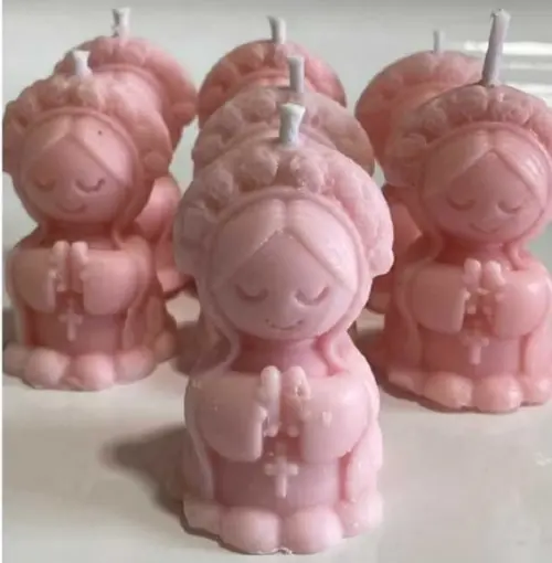 Vela Lembrancinha Batizado Mini Nossa Senhora .