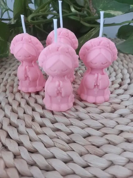 Vela Lembrancinha Batizado Mini Nossa Senhora .
