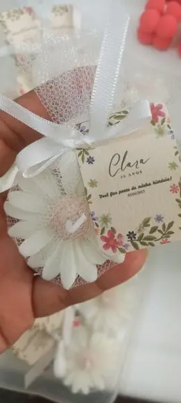 Vela Margarida Lembrancinha (40 Unidades)