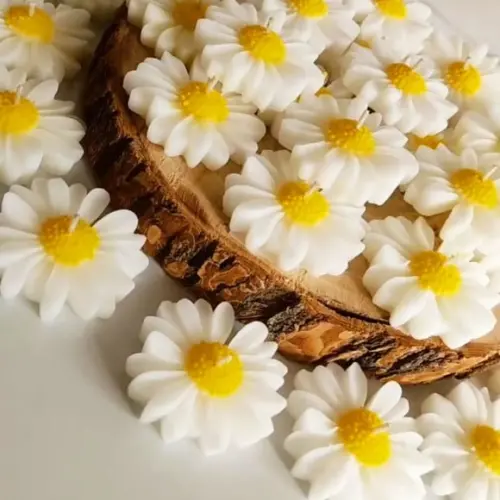 Vela Margarida no Palito Lembrancinha