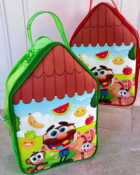 15 Maleta Cristal Casinha + Embalagem + Tag 20x30x10