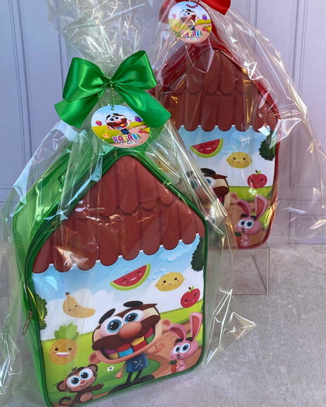 15 Maleta Cristal Casinha + Embalagem + Tag 20x30x10