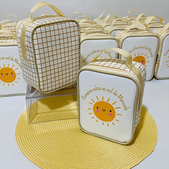 46 Lancheiras + Tags - Primeira Volta ao Sol (luxo)