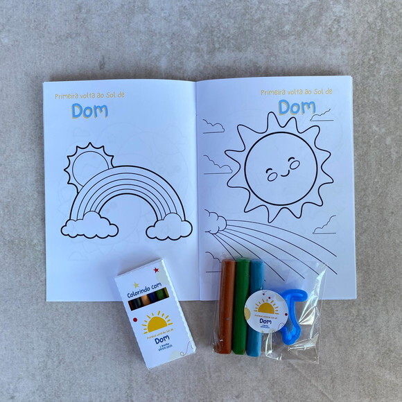Kit Jardim das Borboletas - Mochila + Kit Colorir + Copo