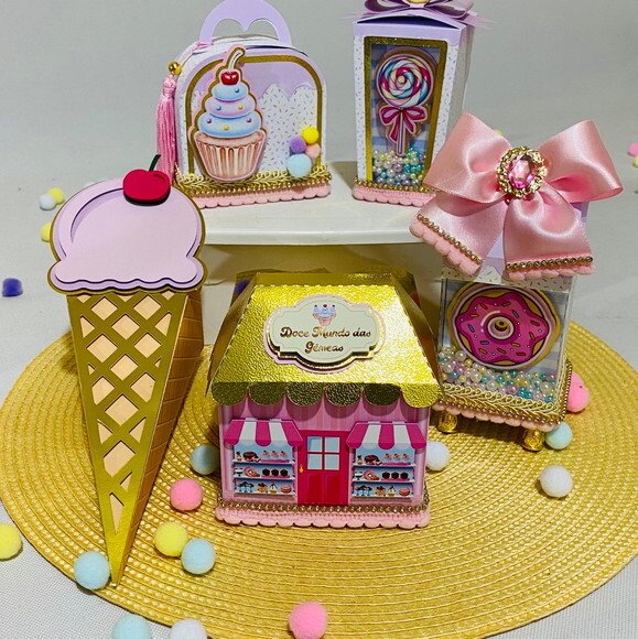 Kit Papelaria Luxo Doce - 30 Pçs