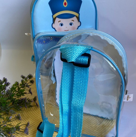 Mochila A Bailarina e o Soldadinho de Chumbo cristal com bolso
