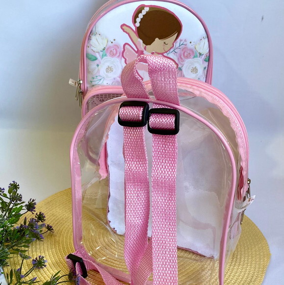 Mochila A Bailarina e o Soldadinho de Chumbo cristal com bolso