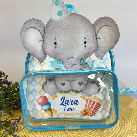 Mochila Circo 3D cristal com bolso