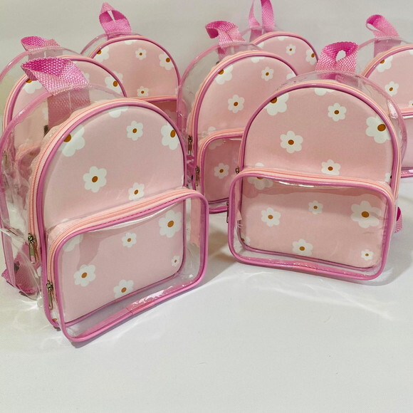 Mochila Margarida cristal com bolso
