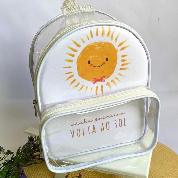 Mochila Solzinho cristal com bolso