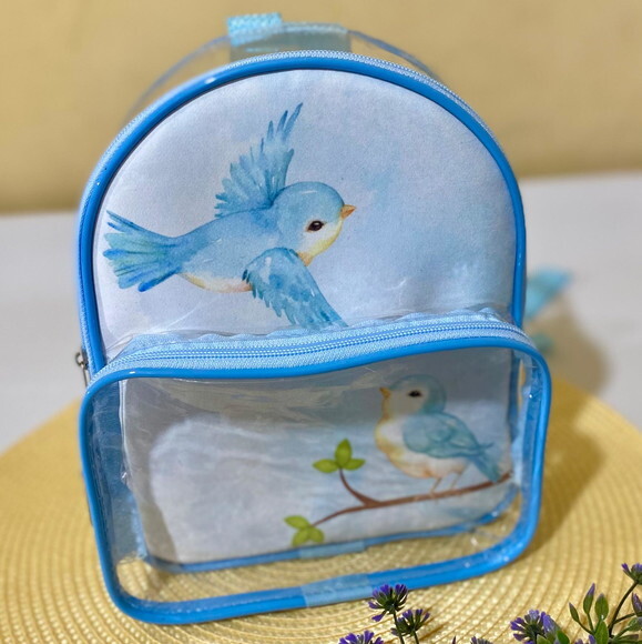 Mochila com Bolso Jardim dos Pássaros