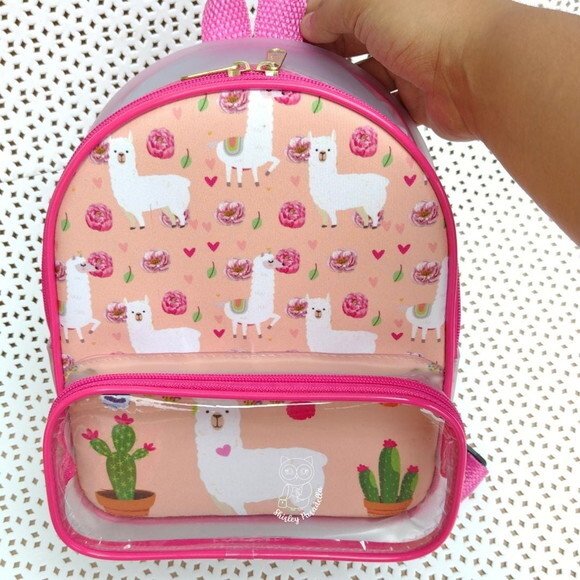 Mochila Lhama cristal com bolso