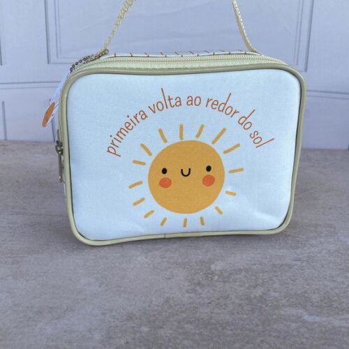 10 Lancheiras + 10 Tags - Primeira Volta ao Sol (luxo)