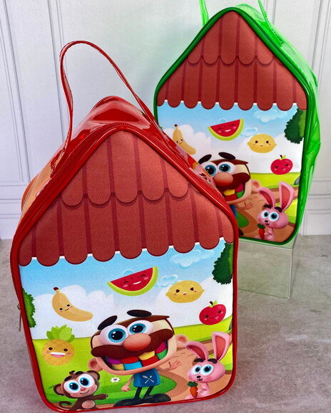 15 Maleta Cristal Casinha + Embalagem + Tag 20x30x10