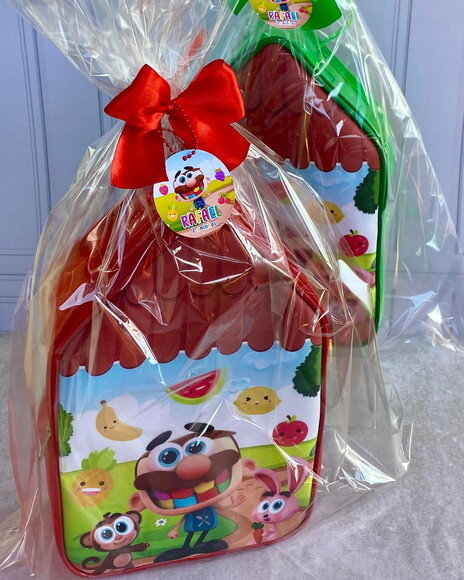 15 Maleta Cristal Casinha + Embalagem + Tag 20x30x10