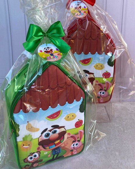 15 Maleta Cristal Casinha + Embalagem + Tag 20x30x10