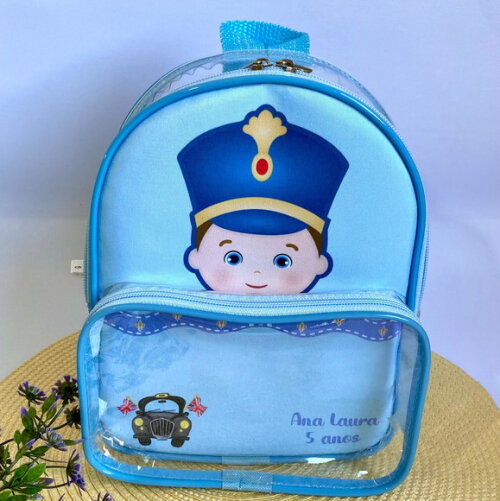 Mochila A Bailarina e o Soldadinho de Chumbo cristal com bolso