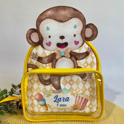 Mochila Circo 3D cristal com bolso