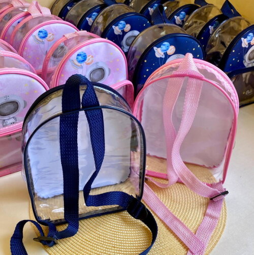Mochila Astronauta cristal com bolso