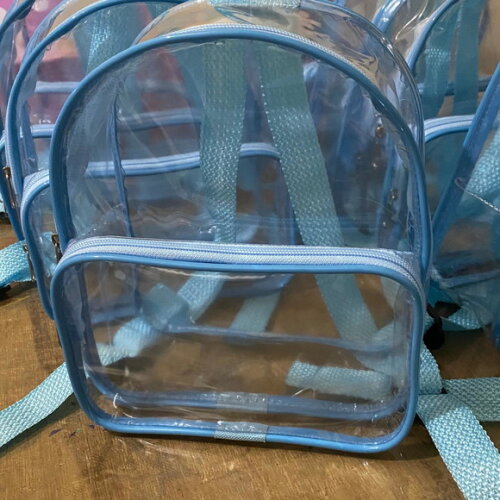 Mochila Margarida cristal com bolso