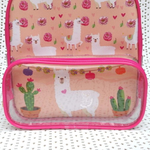 Mochila Lhama cristal com bolso