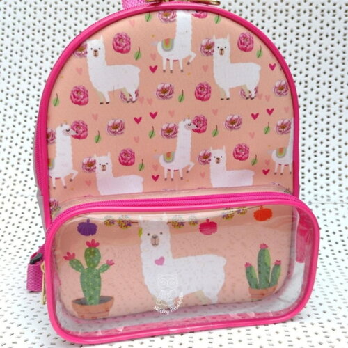Mochila Lhama cristal com bolso