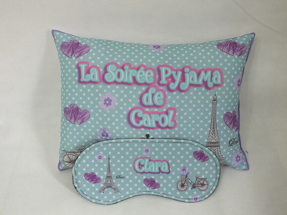 Almofada 20x30 +tapa Olhos e Necessarie Tecido
